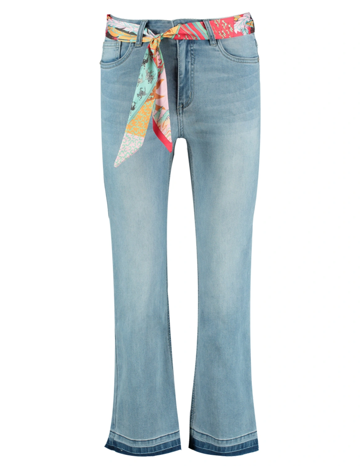 Opstand Terzijde tornado Geisha Jeans 7/8 flared + belt 31004-10 jeans blauw kopen bij The Stone