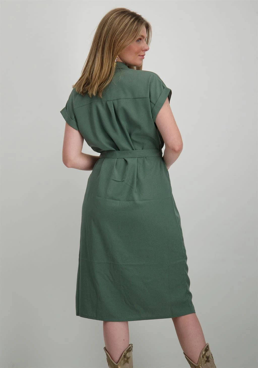 Only ONLHANNOVER groen DRESS SHIRT WV bij The midden kopen NOOS 15191953 S/S Stone
