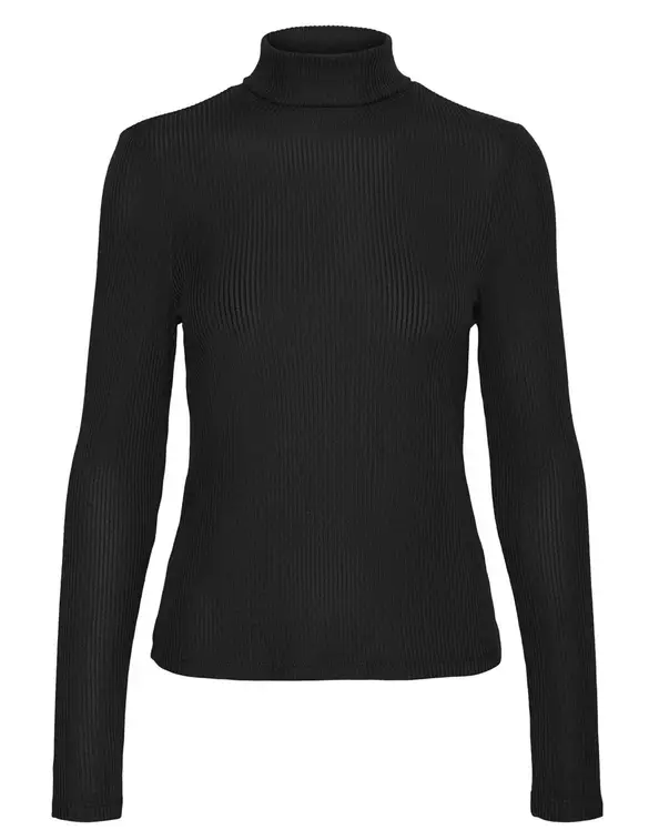 white roll neck top